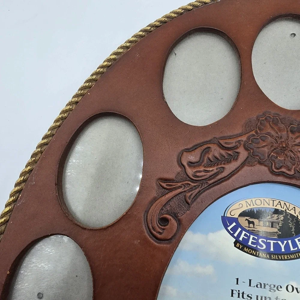 Montana‎ Lifestyles By Montana Silversmiths Heriloom Leather Picture Frame